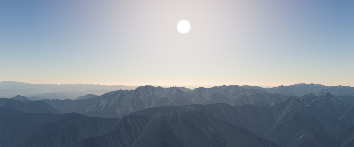 Tune the representative atmosphere parameters and switch every post-process effect on and off