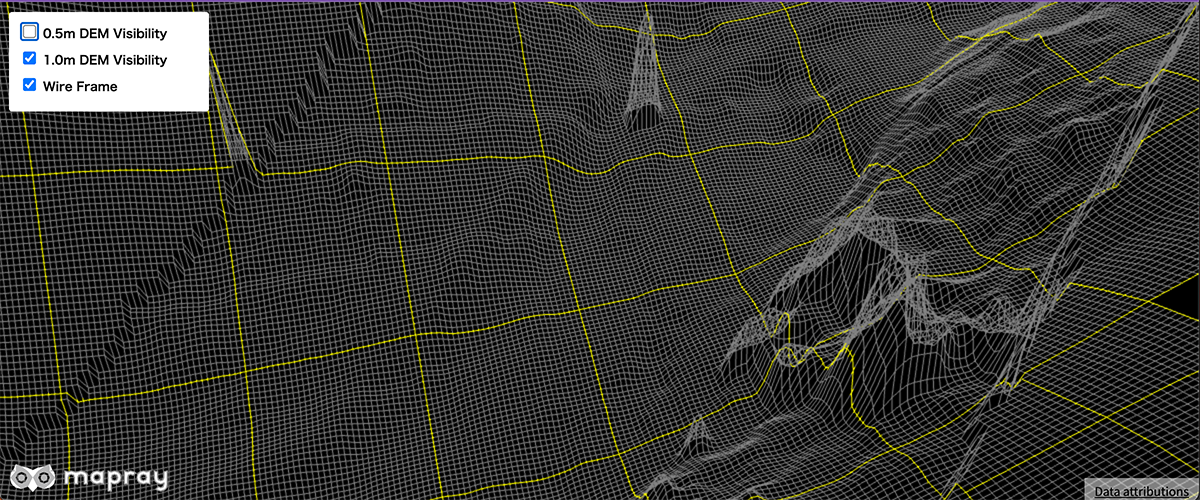 Set visibility of DEM layer
