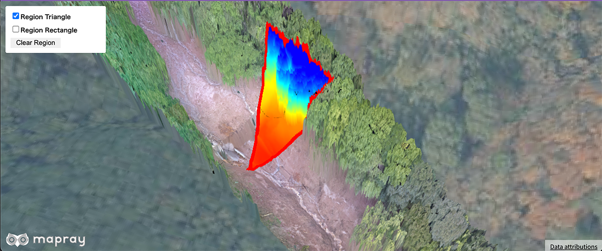 Add region contour on rastermap tiles
