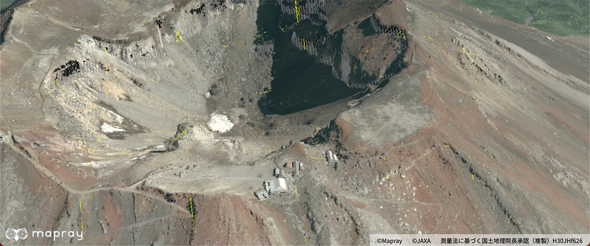 Display a point cloud to the map