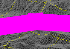 幅100 pixel の LineEntity の連結部分を表示した図