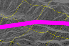 幅50 pixel の LineEntity の連結部分を表示した図