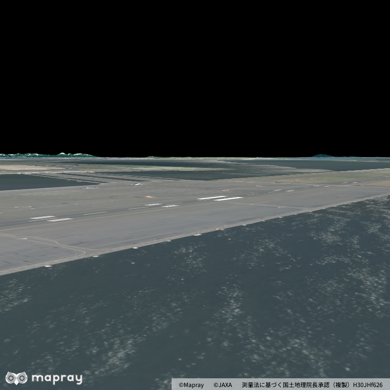 平坦化後の空港画像